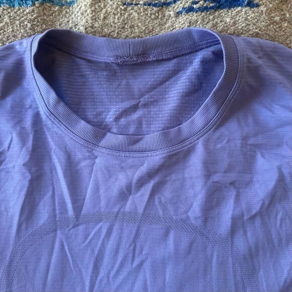 Lululemon Swiftly Relaxed Long-Sleeve Shirt in Dark Lavender Size 10 - Picture 5 of 7